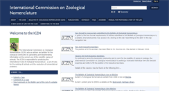 Desktop Screenshot of iczn.org