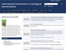 Tablet Screenshot of iczn.org